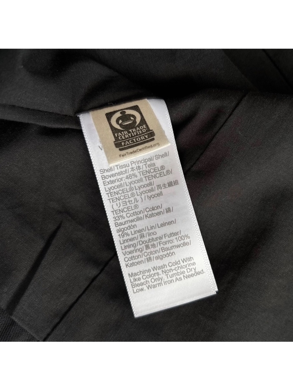 NEW Madewell Crewneck Cutaway Vest Drapey Twill Sz 8 TRUE BLACK Tank $98 #NW061 - Picture 15 of 16